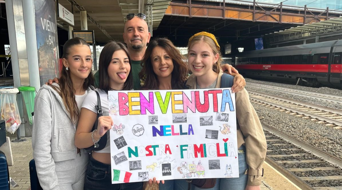 Italian Host Family with FTT Winner Sadie
